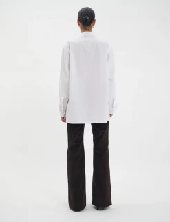 Fashion Ines de la Fressange Paris White Nova cotton shirt
