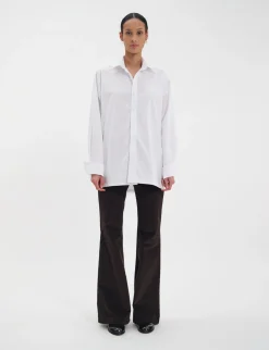 Fashion Ines de la Fressange Paris White Nova cotton shirt