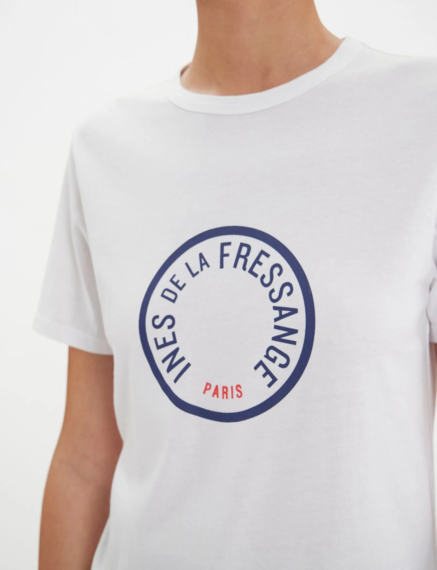 Fashion Ines de la Fressange Paris White Oscar T-shirt