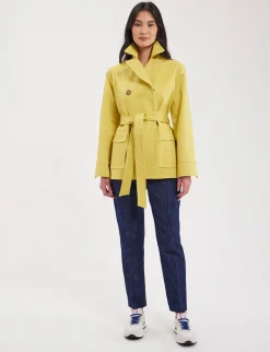 Best Ines de la Fressange Paris Yellow Romaric coat
