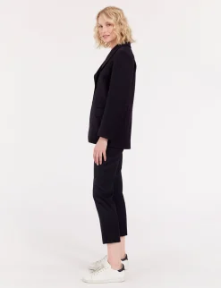 Discount Ines de la Fressange Paris Yohan midnight blue wool jacket