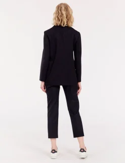 Discount Ines de la Fressange Paris Yohan midnight blue wool jacket